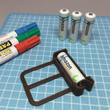 aa battery painting jig tool 3d print model - Mito3D