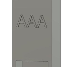 aaa batteria dispenser gadget 3d print model - Mito3D
