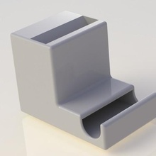 pile aaa distributeur de 10 capacité la batterie improvisée outil le titulaire table tiroir bureau 3d print model - Mito3D