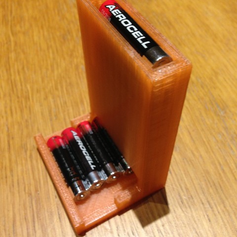 aaa bateria dispensador de 12 a do baterias x12 grande gadget distribueur legal impressionante gênio o design úteis gigante pequeno 3D print model - Mito3D