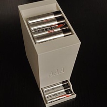 batteria aaa dispenser stand alone parte casa miglioramento pratico di archiviazione 3d print model - Mito3D
