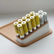 aaa Batterie Halter Unterstützung Pad Batterien Box Veranstalter Organisation Tabelle 3d print model - Mito3D