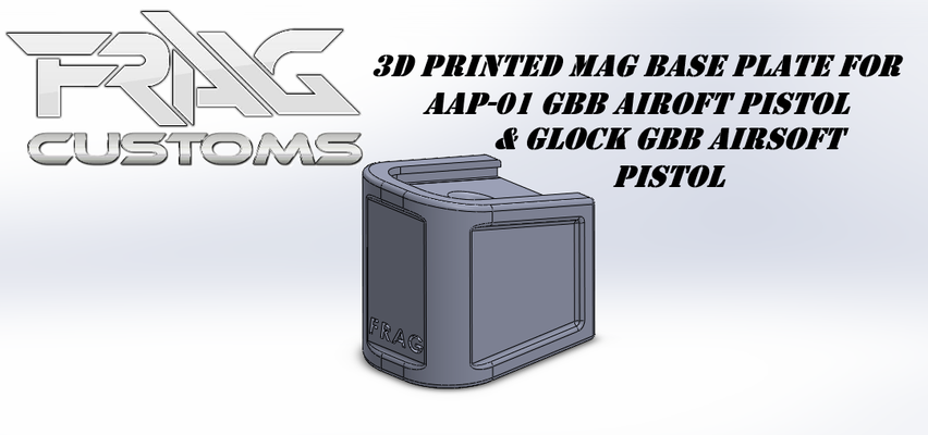 aap 01 glock gbb airsoft tabanca dergi temel tabak sanat 3d print model - Mito3D