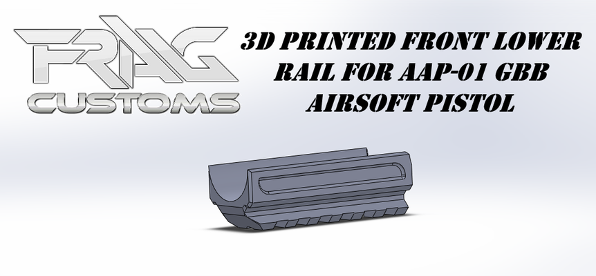 aap 01 rail art airsoft gbb pistolet 3d print model - Mito3D