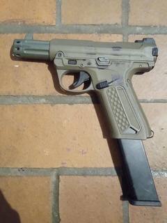 aap01 trapu extérieur baril Jeu airsoft aap 01 pistolet vue court arme poing compact 3d print model - Mito3D