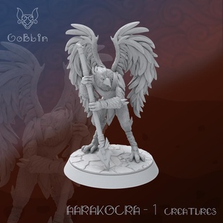 aarakocra 1 - creatures 3dminiature dnd dndcharacter dndminiature tabletop 3dprinting figurine fantasy ttrpg rpg boardgame highdetail games toys miniatures figurines 3d print model - Mito3D