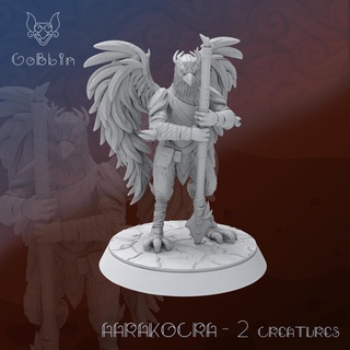 aarakocra 2 - creatures 3dminiature dnd dndcharacter dndminiature tabletop 3dprinting figurine fantasy ttrpg rpg boardgame highdetail games toys miniatures figurines 3d print model - Mito3D