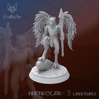 aarakocra 3 - creatures 3dminiature dnd dndcharacter dndminiature tabletop 3dprinting figurine fantasy ttrpg rpg boardgame highdetail games toys miniatures figurines 3d print model - Mito3D