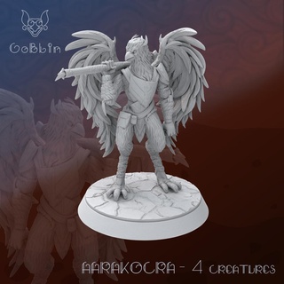 aarakocra 4 - creatures 3dminiature dnd dndcharacter dndminiature tabletop 3dprinting figurine fantasy ttrpg rpg boardgame highdetail games toys miniatures figurines 3d print model - Mito3D