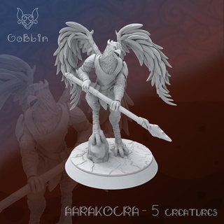 aarakocra 5 - creatures 3dminiature dnd dndcharacter dndminiature tabletop 3dprinting figurine fantasy ttrpg rpg boardgame highdetail games toys miniatures figurines 3d print model - Mito3D