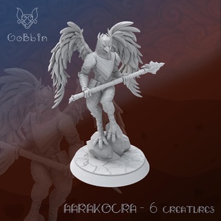 aarakocra 6 - creatures 3dminiature dnd dndcharacter dndminiature tabletop 3dprinting figurine fantasy ttrpg rpg boardgame highdetail games toys miniatures figurines 3d print model - Mito3D