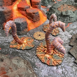 39 abaddon doigts tentacules extraterrestre enfer kraken terrain wargaming table dnd éclaireur dispersion démons ttrpg culte 3d print model - Mito3D