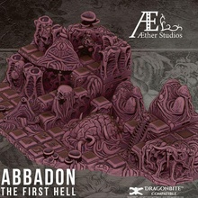 abaddon Jeu éther studios abadon mal enfer monde souterrain libre ensemble terrain 3d print model - Mito3D