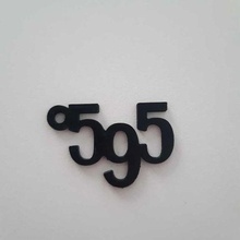 abarth 595 keychain 3d print model - Mito3D
