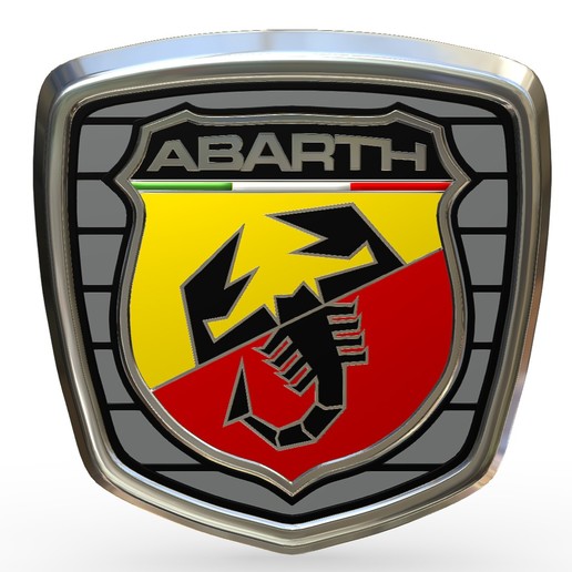 abarth logosu çeşitli oto avto araba amblemi model 3d bölüm araç logo logoları ayrıntılı yüksek sumbol şirket marka yazdırılabilir baskı yeni yazıcı çıktısı basılmış stl dosya n 3D print model - Mito3D