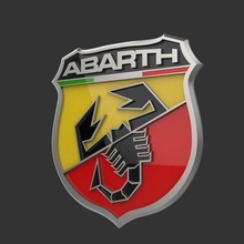Abarth logo artilugio fíat coche vehiculo 3d print model - Mito3D