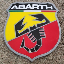 abarth Zeichen logo Abzeichen Kunst Auto Sport - sign autobianchi fiat 3d print model - Mito3D