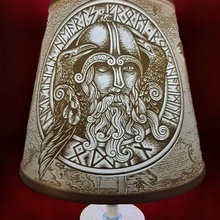 abat day vikings art litho alcohol birthdays lamp leds lighting design