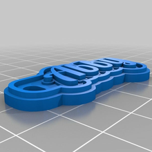 abby customized keychains 3d print model - Mito3D