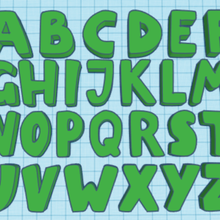 abc 2 divers alphabet 3d print model - Mito3D