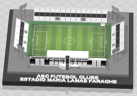 B C futebol clube estadio maria llamas farache fútbol Brasil Rio grande norte 3d print model - Mito3D