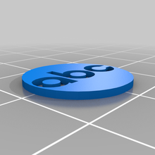 ABC logo 3d print model - Mito3D