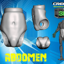 abdomen art figure 3d print model - Mito3D