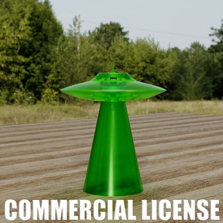 abducting ufo commercial license Home roswell holder pen halloween ovni lamp extraterrestrial grey vase aesthetic light deco decoration led alien easy printable sci-fi 3d print model - Mito3D