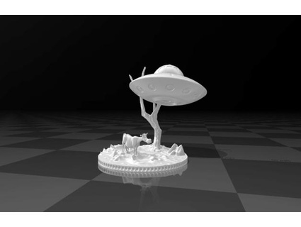 abduction ufo aliens lamp toys extraterrestrial 3d print model - Mito3D