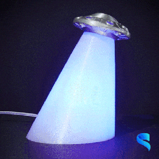 abduction ufo lamp home decor alien 3d print model - Mito3D