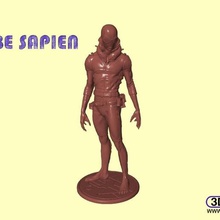 abe sapien figurine 3d scan art scanner abesapien comic comics hellboy scans replicas 3d print model - Mito3D