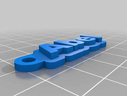 Abel personalizado llaveros 3d print model - Mito3D