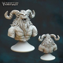 abominable yeti bust game miniature d&d dnd dungeons dragons monster resin tabletop rpg fantasy pathfinder snow monstrosity 3d print model - Mito3D