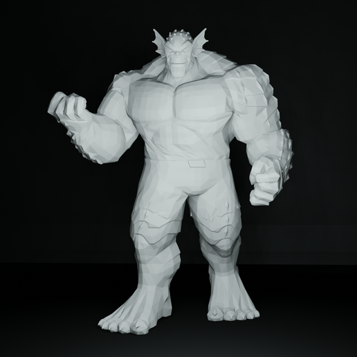 abomination marvel figure series 9 art toy statue comic comics miniature mini sculpture fanart poly hulk 3D print model - Mito3D