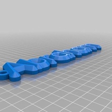 Abraham anahtarlık özelleştirilmiş organizasyon 3d print model - Mito3D