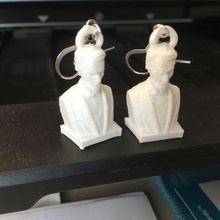 abraham lincoln bust earrings tool 3d printing 3d print model - Mito3D