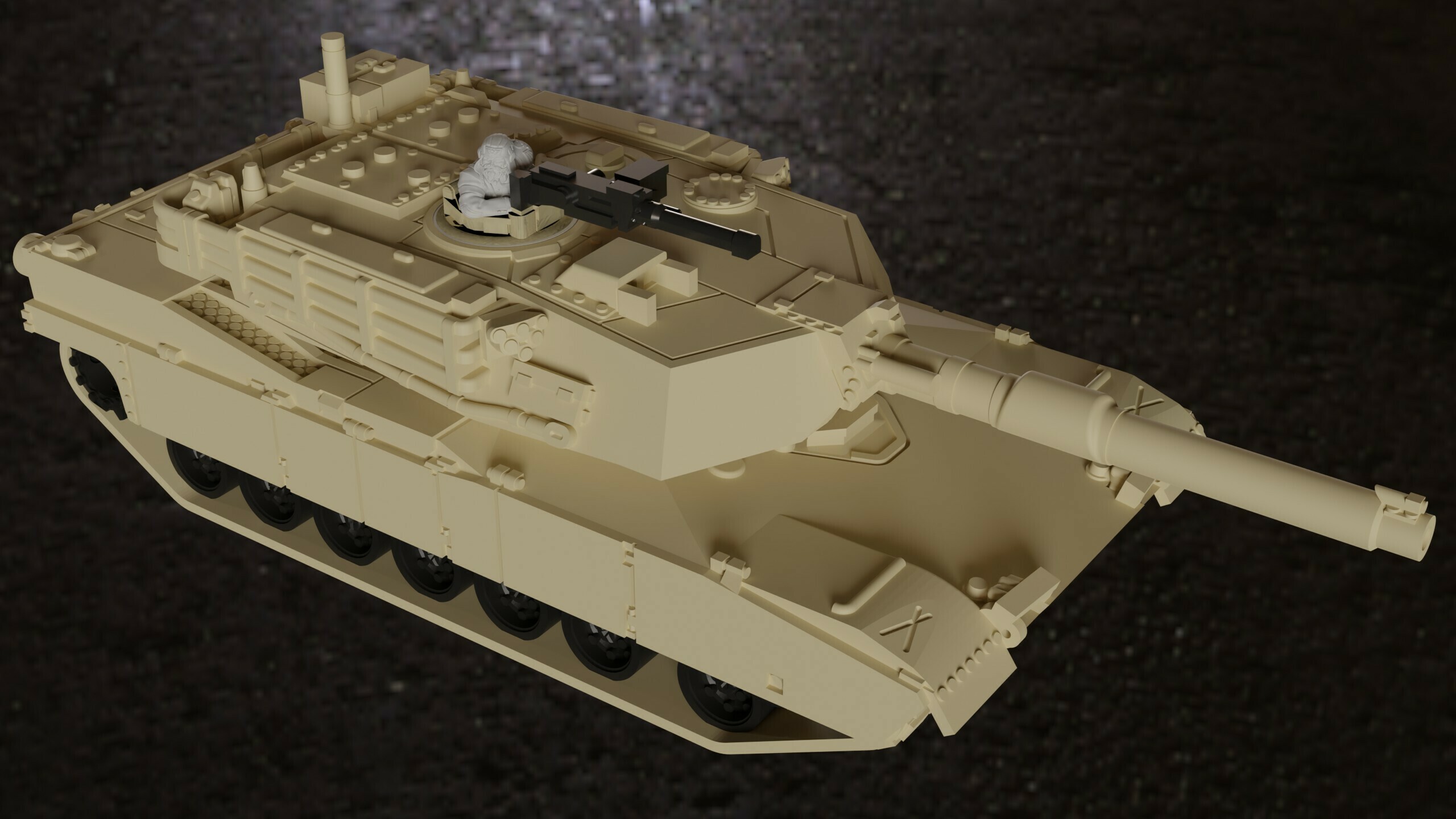 Abrams m1 1 100 çeşitli abramsm1 Abrams tank Amerika Birleşik Devletleri Ordu tank m1 m 1 savaş 3D print model - Mito3D