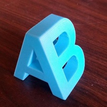 ab Kunst Anzeichen logos Briefe experiment alphabet abt 3d print model - Mito3D
