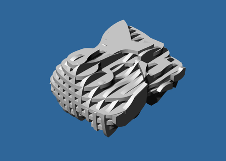 resumo arquitetura contornado xz 2 tesourinhas estrutural 3d print model - Mito3D