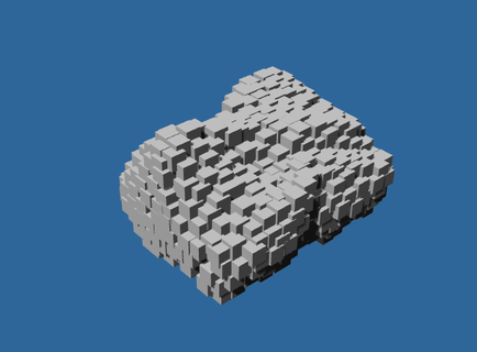 resumen arquitectura formado cubitos 2 tijeretas estructural 3d print model - Mito3D