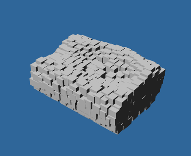 astratto architettura formato cubi architettura forbicine strutturale astratto 3d print model - Mito3D