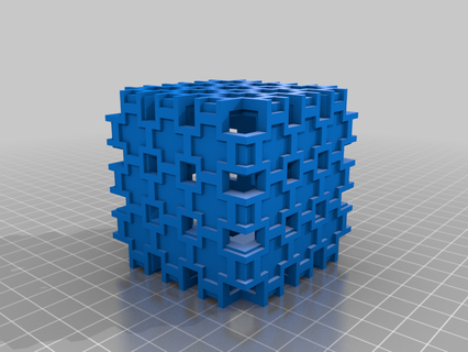abstract cube v2 education science fiction test 3d printing 3d print model - Mito3D