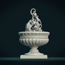 abstrakt Pflanze Vase Kunst Garten vason Skulptur Tasse Porzellan Schüssel Keramik Antiquität 3d print model - Mito3D