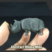 abstract rhino mini game 3d print model - Mito3D