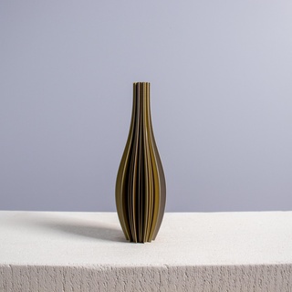 abstrakt Streifen Vase stl Modus schlanker Druck gestreift modern Zuhause Haus Dekor Dekoration dekorativ 3d Modell Geschenk einzigartig Regal Tabelle 3d print model - Mito3D