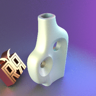abstract vase 02 Home modern containers stl love decor home homedecor cute minimal 3d print model - Mito3D