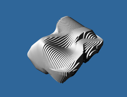 resumo x contoured arquitetura tesourinhas estrutural 3d print model - Mito3D