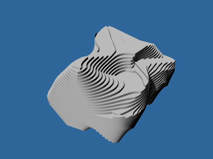 astratto z contoured architettura forbicine strutturale 3d print model - Mito3D