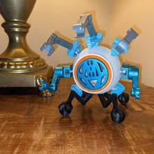 abuba alien giocattolo robot Bluetooth altoparlante 3d print model - Mito3D