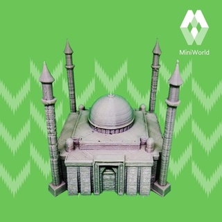 abuja national mosque - nigeria africa architecture art building temple monument church arabic african landmark arab islam islamic muslim miniworld 3d print model - Mito3D